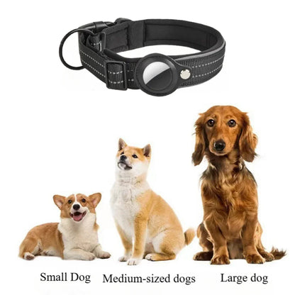 Reflective Dog Collar Compatible with AirTag