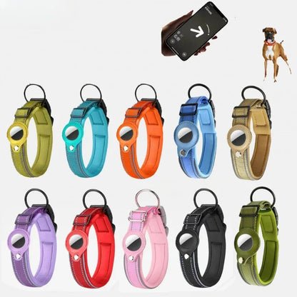 Reflective Dog Collar Compatible with AirTag